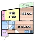 阪急神戸線 十三駅 5階建 築38年の間取図