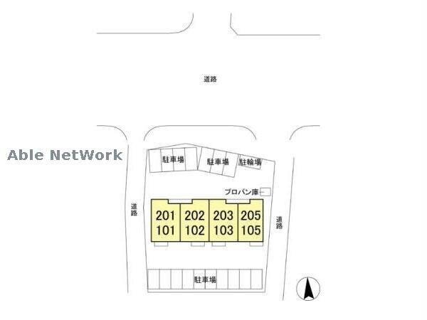 駐車場(敷地の配置図)