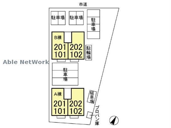 周辺環境(敷地の配置図)