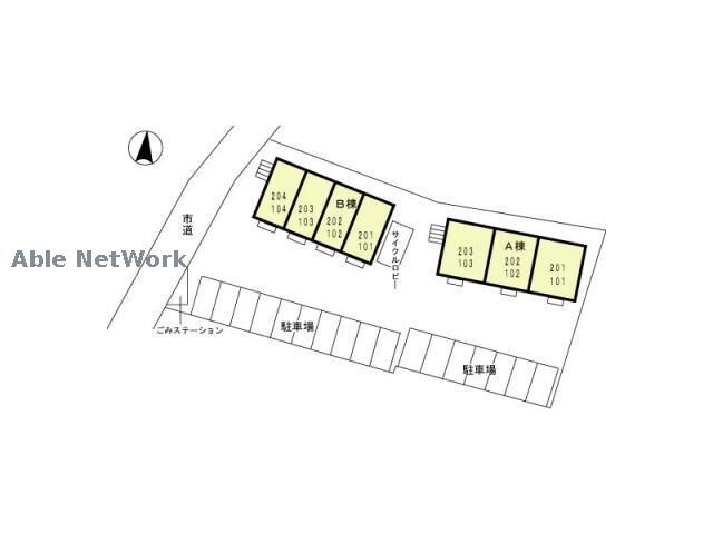 物件外観写真2　(敷地の配置図)
