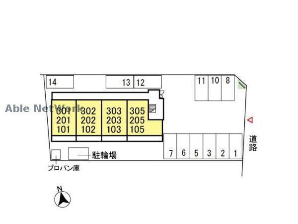 周辺環境(敷地内駐車場配置図)