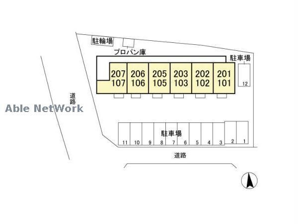 物件外観写真2　(敷地の配置図)