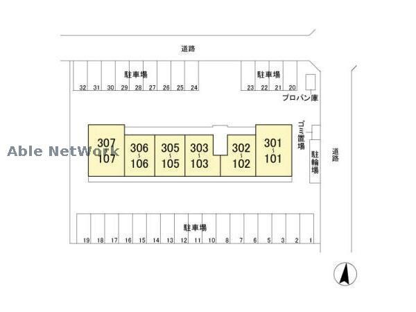物件外観写真2　(敷地の配置図)