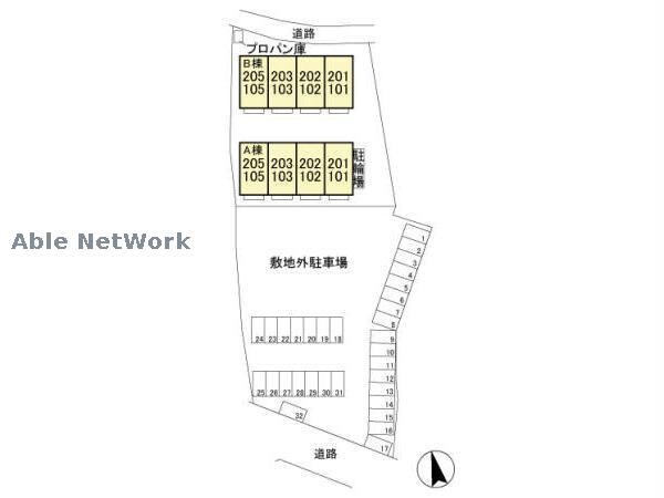物件外観写真7　(敷地の配置図)