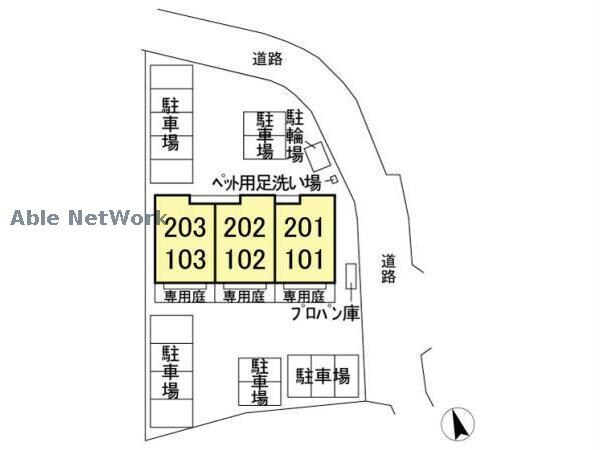 物件外観写真4　(敷地の配置図)