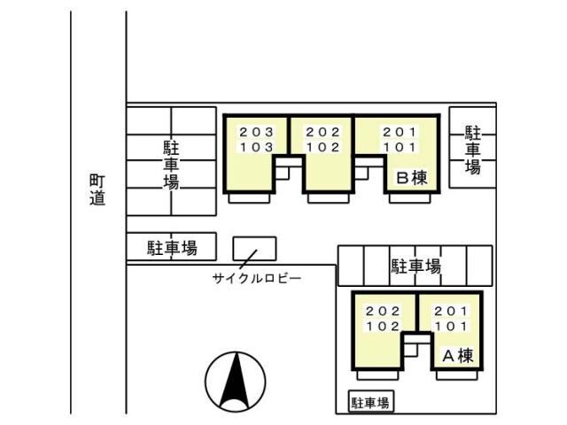 物件内観写真14　(駐車場配置図)