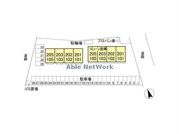物件内観写真21　(駐車場配置図)