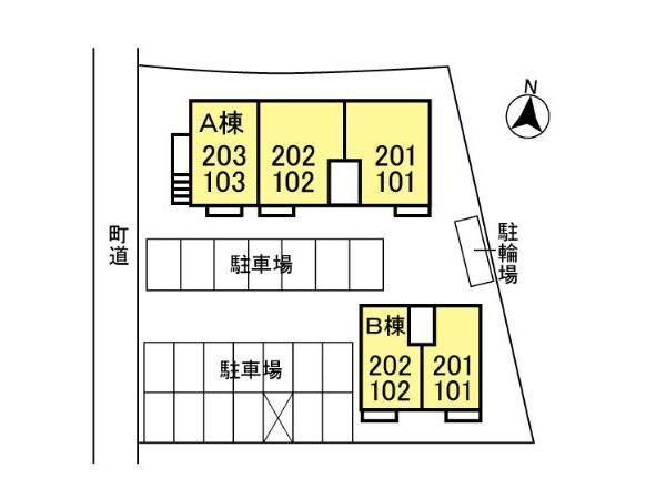 物件内観写真17　(駐車場配置図)