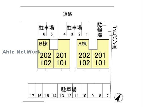物件外観写真3　(敷地の配置図)