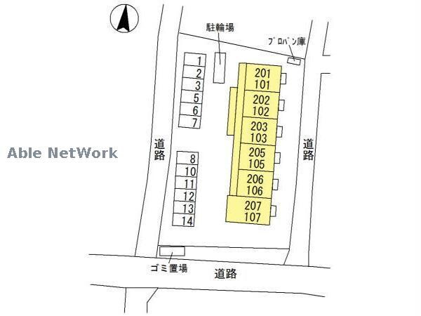 物件外観写真2　(敷地の配置図)