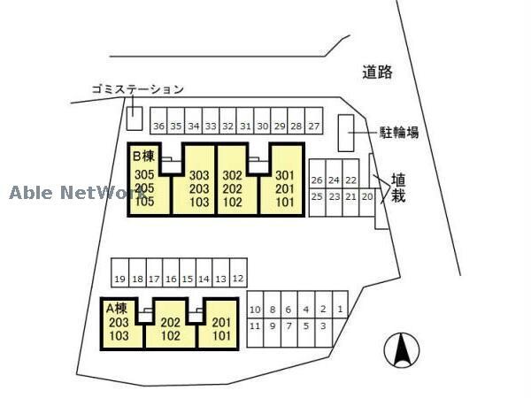 物件外観写真3　(敷地の配置図)