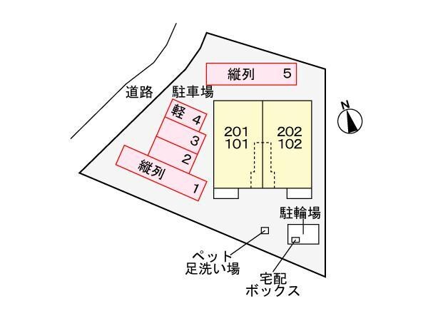 物件外観写真3　(駐車場配置図)