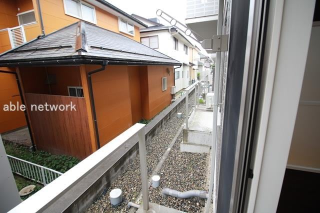 フジレストのベランダ・バルコニー・庭