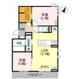 D-ROOM上所中の間取図
