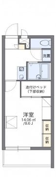 レオパレス扇の間取図
