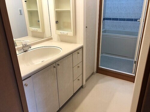 物件内観写真8　(洗面所　※2025年4月撮影)