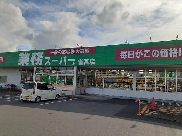 周辺環境(業務スーパー雀宮店まで800m)