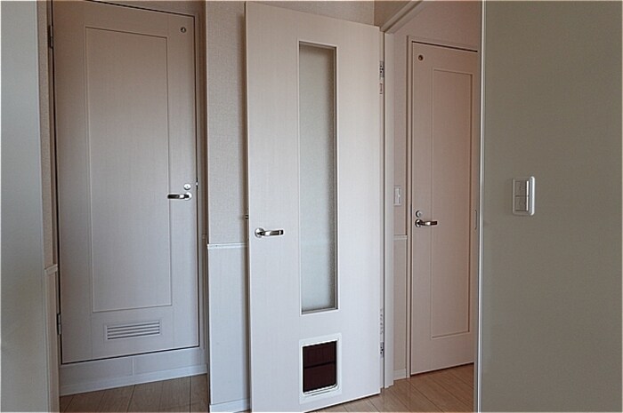 物件内観写真19　(ペット出入口付きドア)