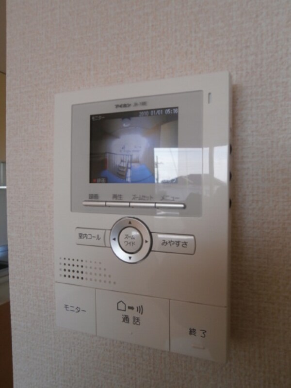 録画機能付カラーモニターインターホン