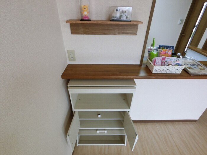 物件内観写真21　(カウンター上下に収納棚)
