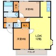 サンビレッジ小山Dの間取図