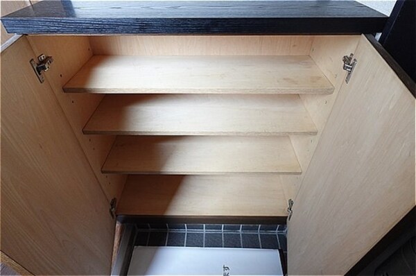 収納(シューズボックスを開けた状態)