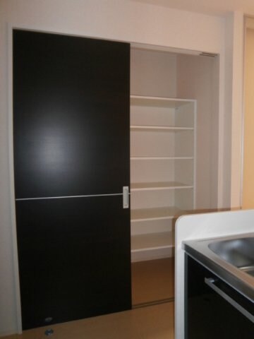 物件内観写真11　(キッチン横に両扉（左右に）収納庫)