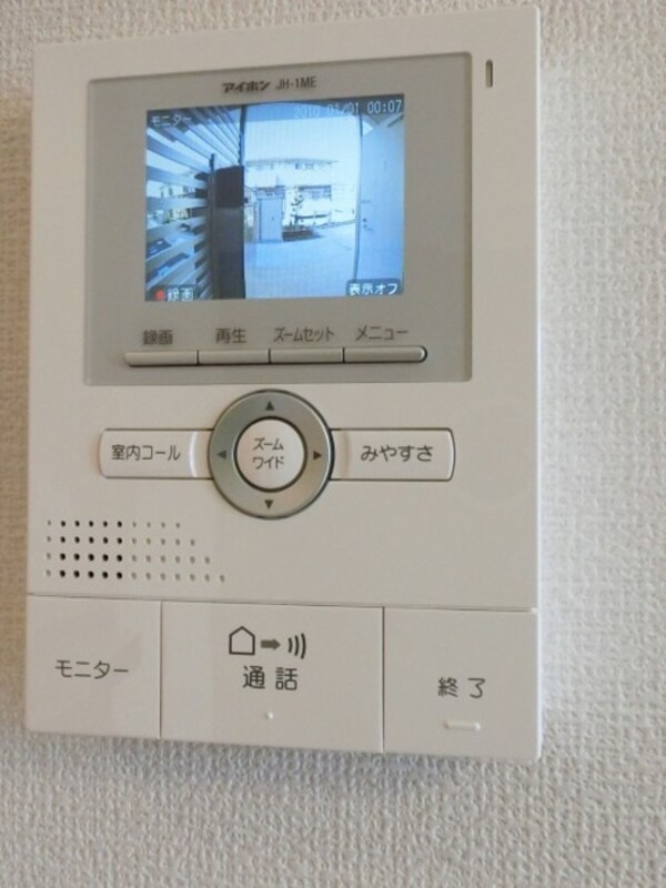 録画機能付カラーモニターインターホン
