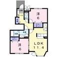 ハピネス村山Ｂの間取図