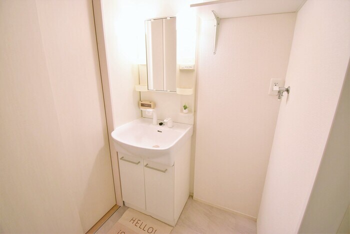 物件内観写真5　(洗髪洗面化粧台・室内洗濯機置き場)