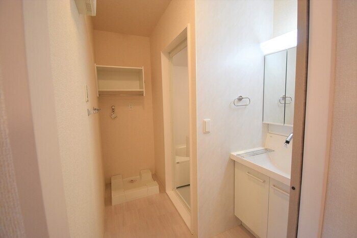 物件内観写真9　(洗髪洗面化粧台・室内洗濯機置場)