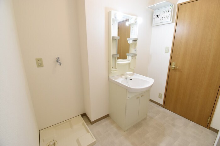 物件内観写真4　(洗髪洗面化粧台・室内洗濯機置場)