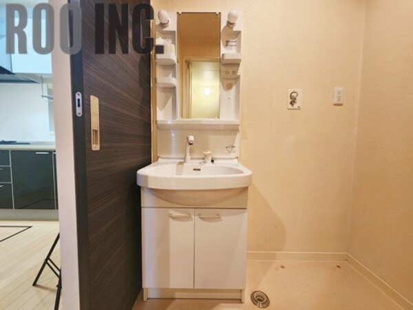 洗面設備(写真は反転のお部屋です)