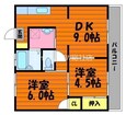 グランアムールもずⅠの間取図