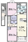 シェソア　Ｂの間取図