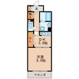 名鉄瀬戸線 清水駅 6階建 築21年の間取図