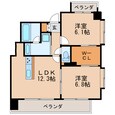 名古屋市営地下鉄桜通線 高岳駅 12階建 築17年の間取図