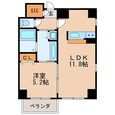 名古屋市営地下鉄名城線 久屋大通駅 10階建 築17年の間取図