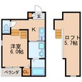 名古屋市営地下鉄鶴舞線 鶴舞駅 2階建 築9年の間取図