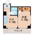 名古屋市営地下鉄名城線 矢場町駅 4階建 築48年の間取図