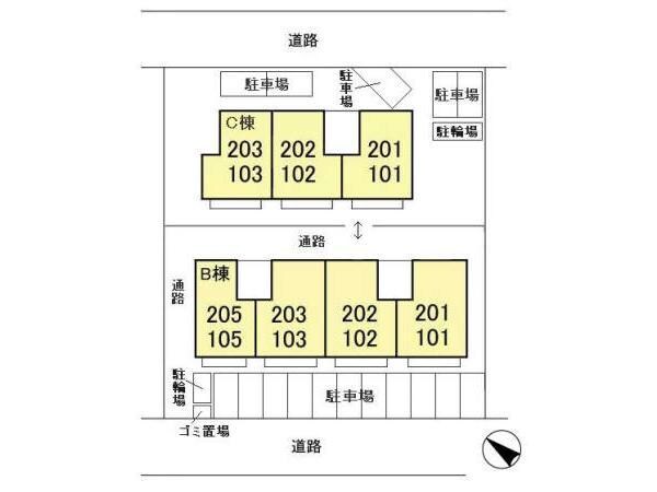 駐車場(敷地図)