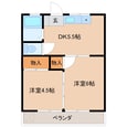 英進ハイツの間取図