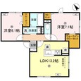 D-ROOM吉身の間取図