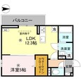 D-ROOM山上の間取図