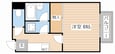 アミティハイツⅡの間取図