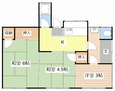 貸家　滋賀里３丁目の間取図