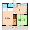 桂コーポの間取図