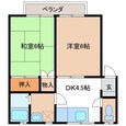 大東コーポ　Ｂ棟の間取図