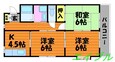 リバティ安原Ⅱの間取図