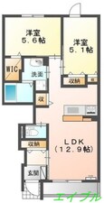 アンジュブランの間取図